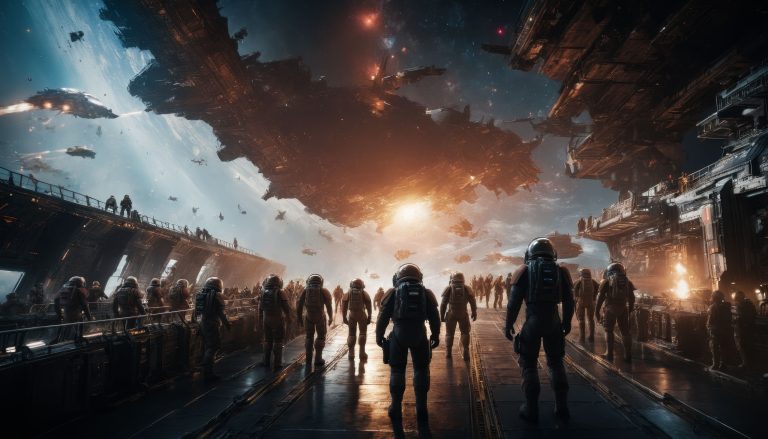 copaxTimelessxlSDXL1 v9 2024 02 12 235136 a group of people standing on a ship 694774540