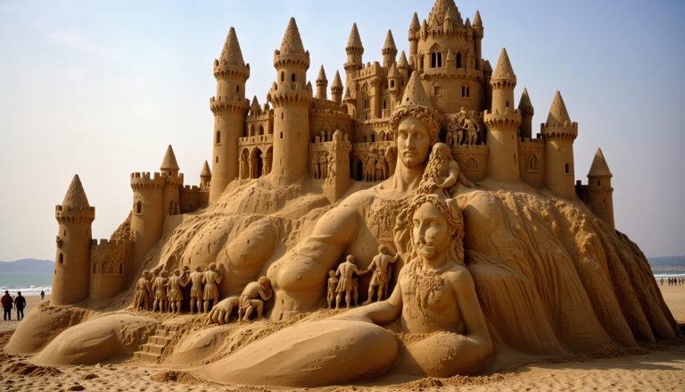2235 (sand castle11) sculpture by Michelang aiartistHyperrayXLXL hypersdxlsafetenso 254984376