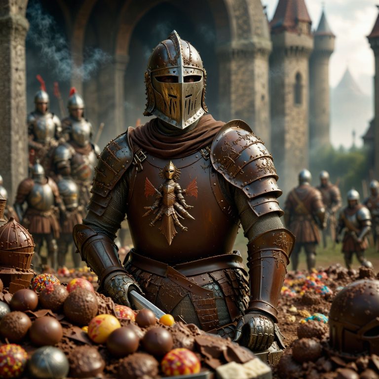 1908 A knight wearing armor made of chocolate aiartistHyperrayXLXL hypersdxl 1955506380 resized